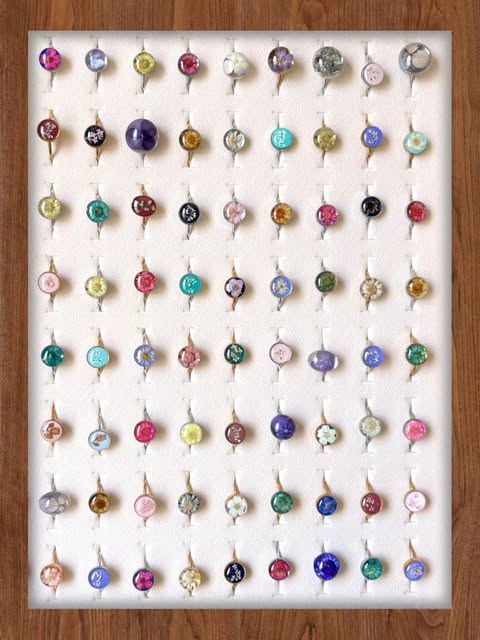 Contoh cincin resin bunga